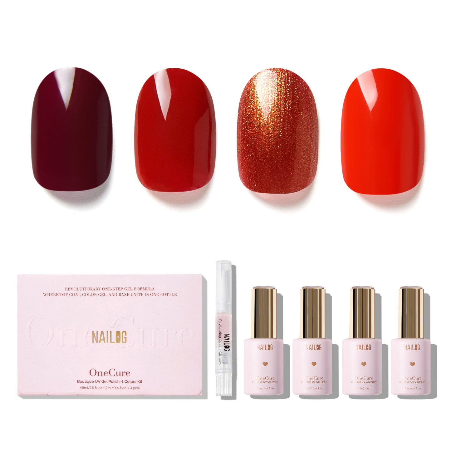 RED UTOPIA | OneCure Gel Polish 4PC Kit