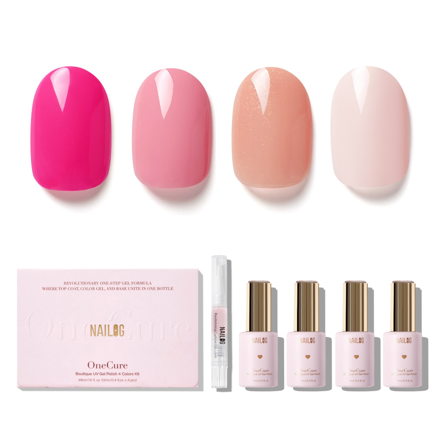 PINKCESS | OneCure Gel Polish 4PC Kit