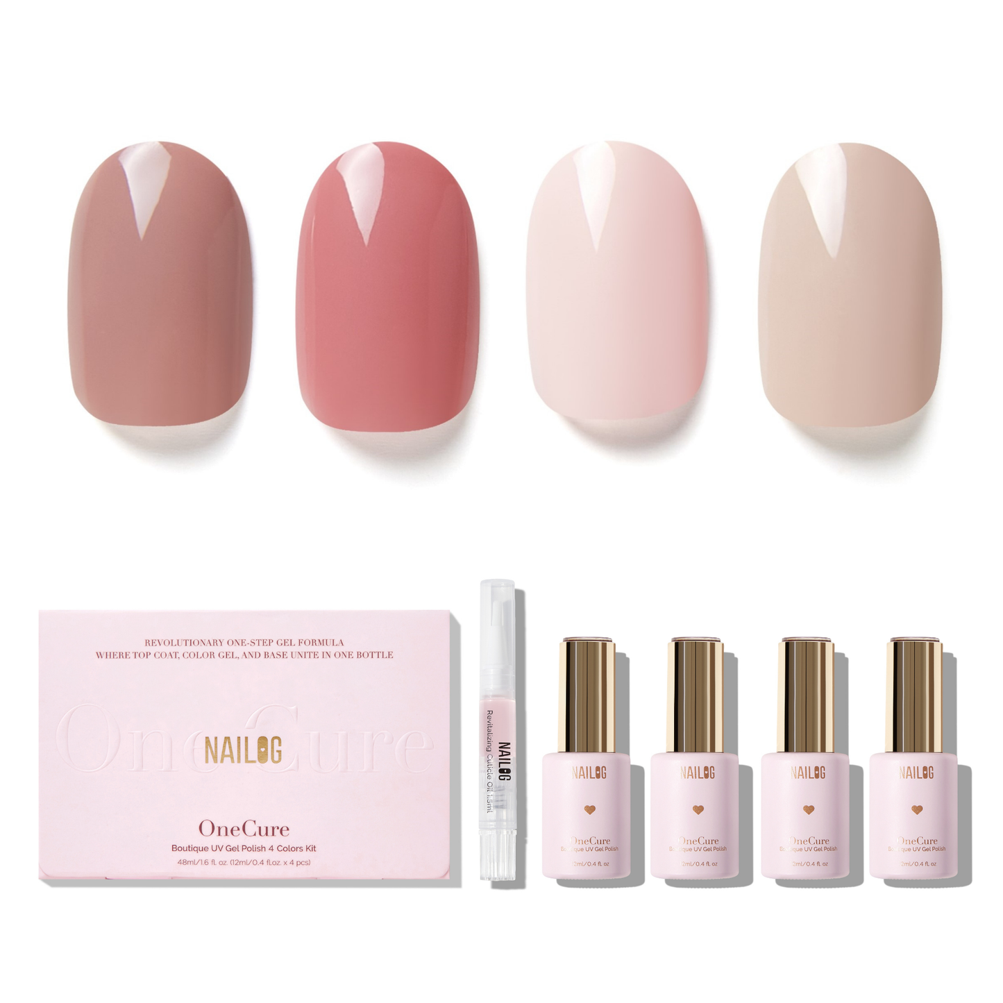 ROSE WHISPER | OneCure Gel Polish 4PC Kit