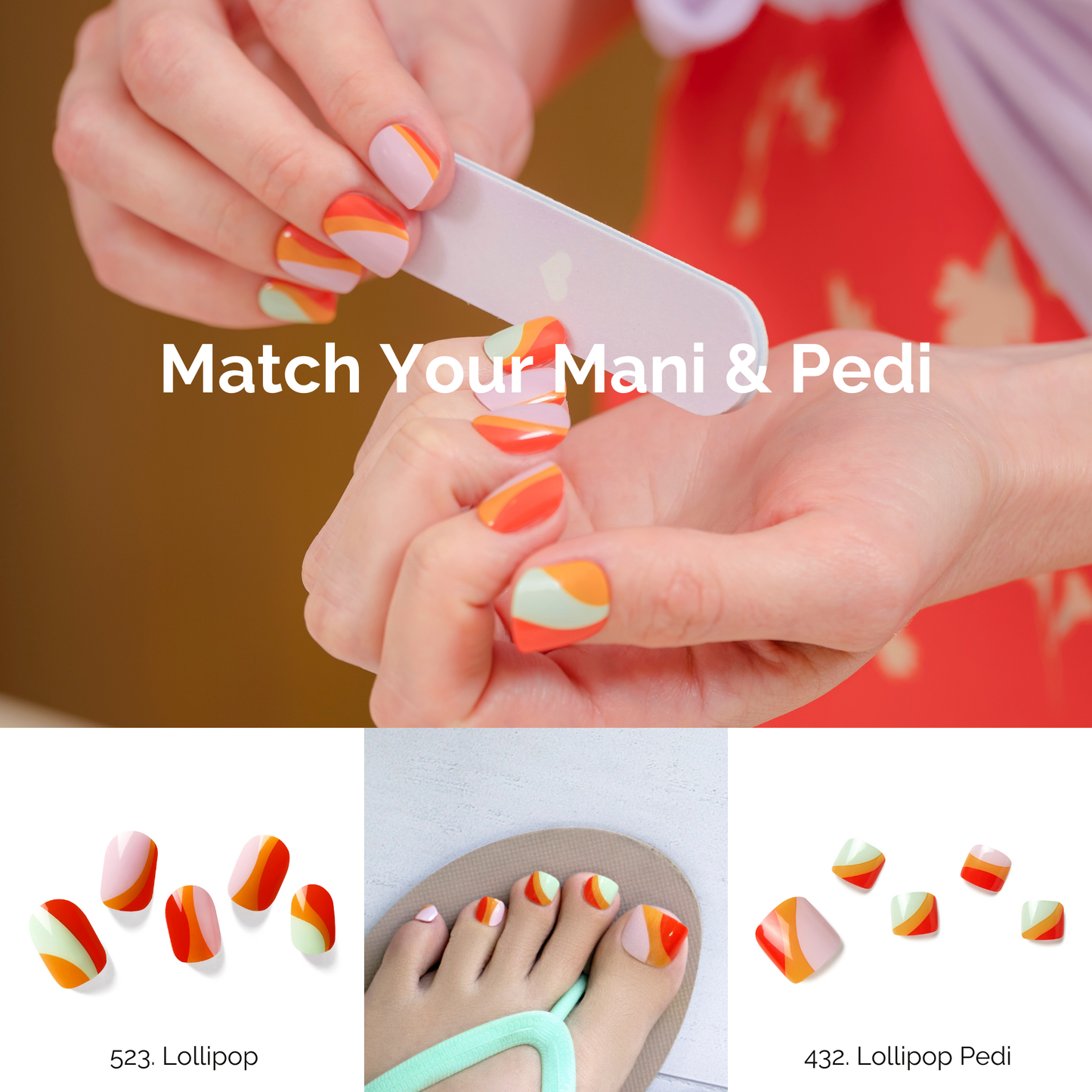 LOLLIPOP | Pedi Strip 32PC